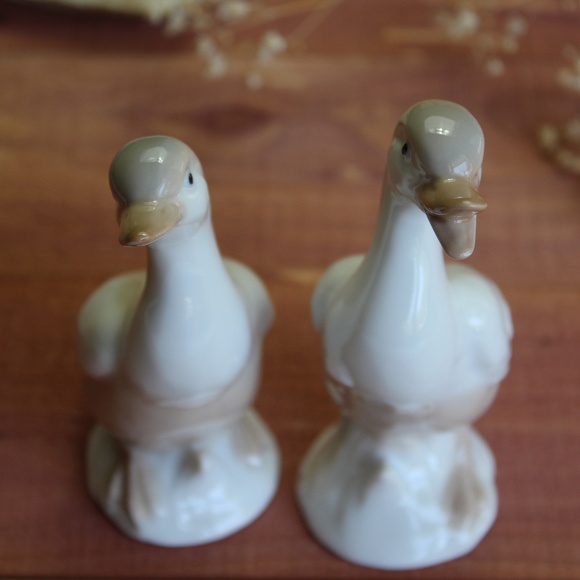 OTAGIRI Japan vintage porcelain geese ducks figurines set of 2 - Picture 3 of 11